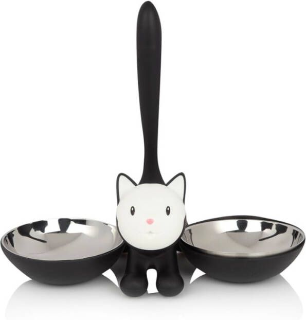 Alessi Tigrito Kattenvoerbak zwart 55 cl