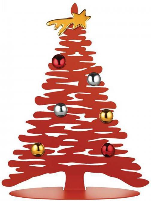 Alessi Kerstboom Bark Rood Bm06/30r Door Michael Boucquillon & Donia Maaoui