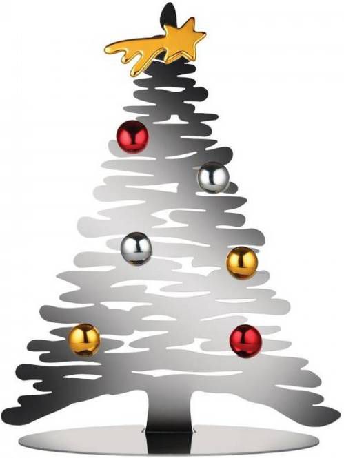 Alessi Kerstboom Bark Zilver Bm06/30 Door Michel Boucquillon & Donia Maaoui