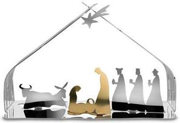 Alessi Kerststal Bark Rvs Bm09 Door Michel Boucquillon & Donia Maaoui