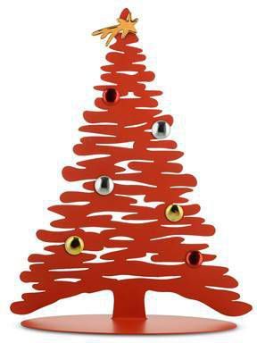 Alessi Kerstboom Bark Rood Bm06r Door Michael Boucquillon & Donia Maaoui
