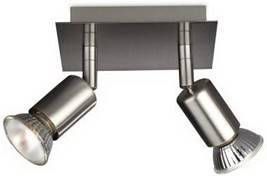 Philips Plafond Spot Carrea 2 lichts rvs 5503217PN