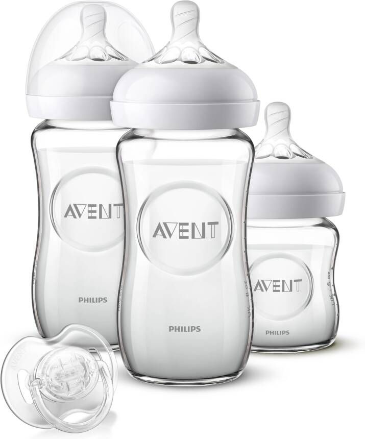 Philips Avent Natural Glazen Babyflessen Starterset 0+m 5 Delig