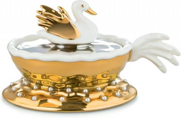 Alessi Fleurs de Jori Kerstornament Narciso porelein 12 cm